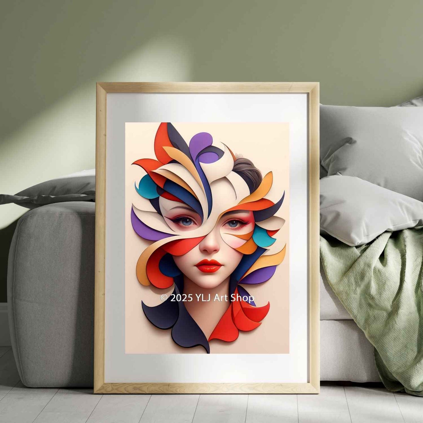 Flame & Flourish – Abstract Diamond Painting Kit