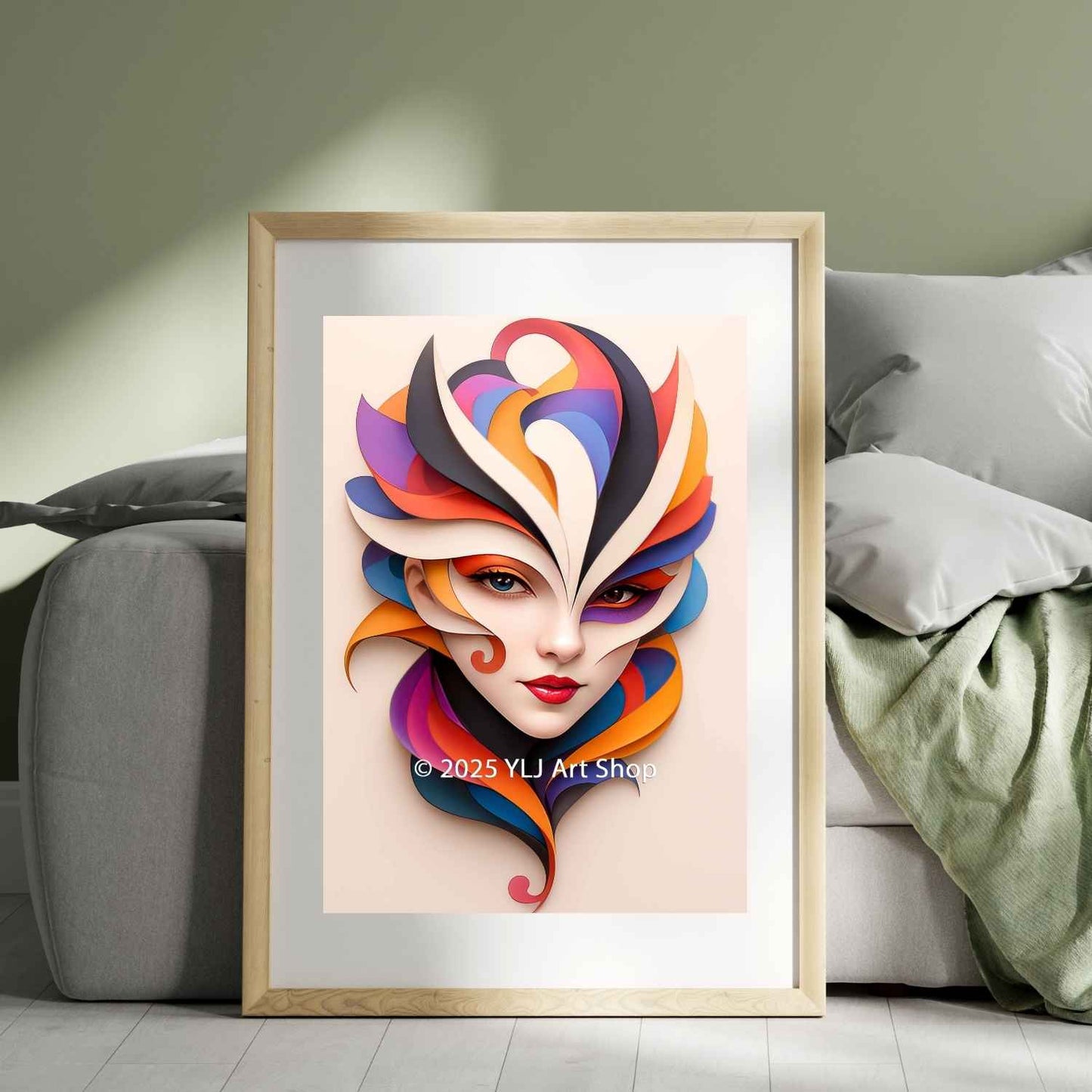 Vivid Siren – Abstract Diamond Painting Kit