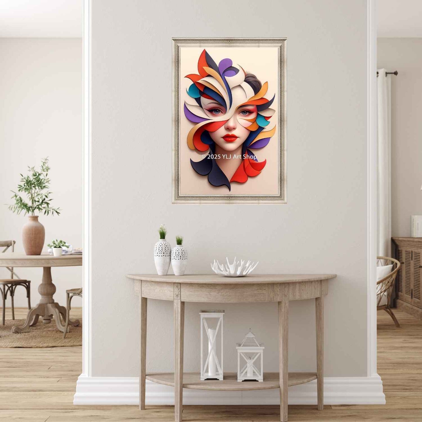 Flame & Flourish – Abstract Diamond Painting Kit