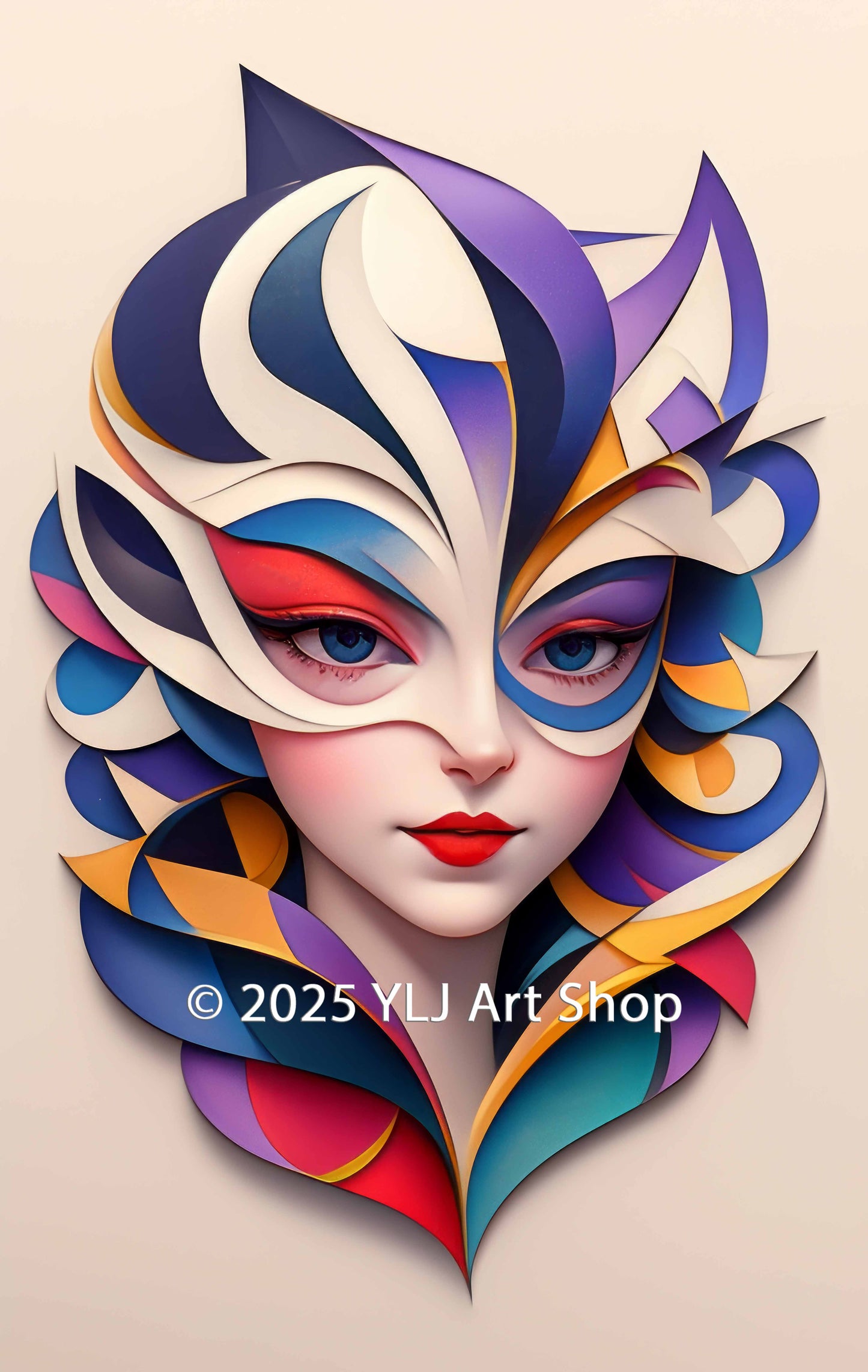 Prism Muse – Abstract Diamond Painting Kit