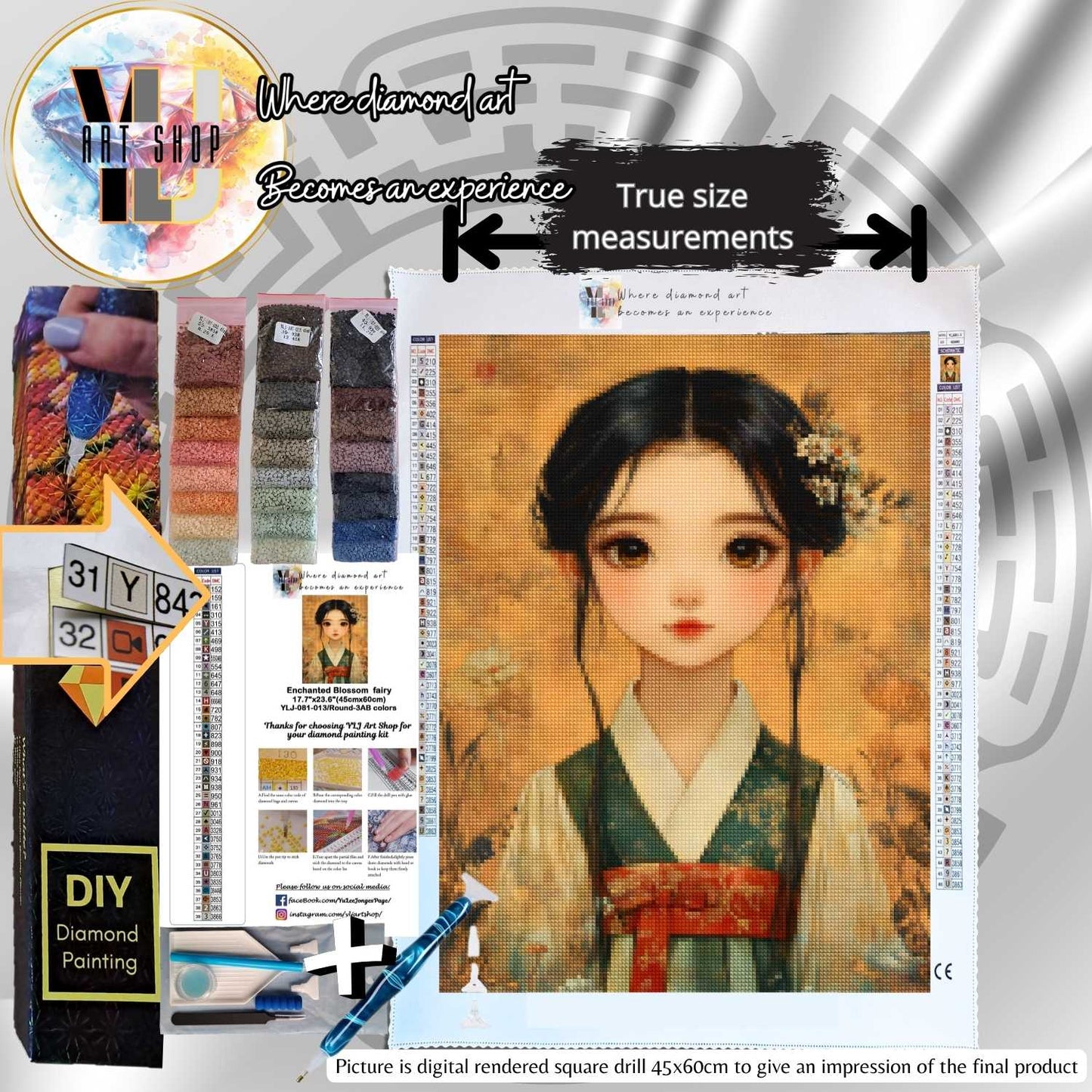 Autumn Grace - Traditional Diamond Painting Kit - YLJ Art Shop