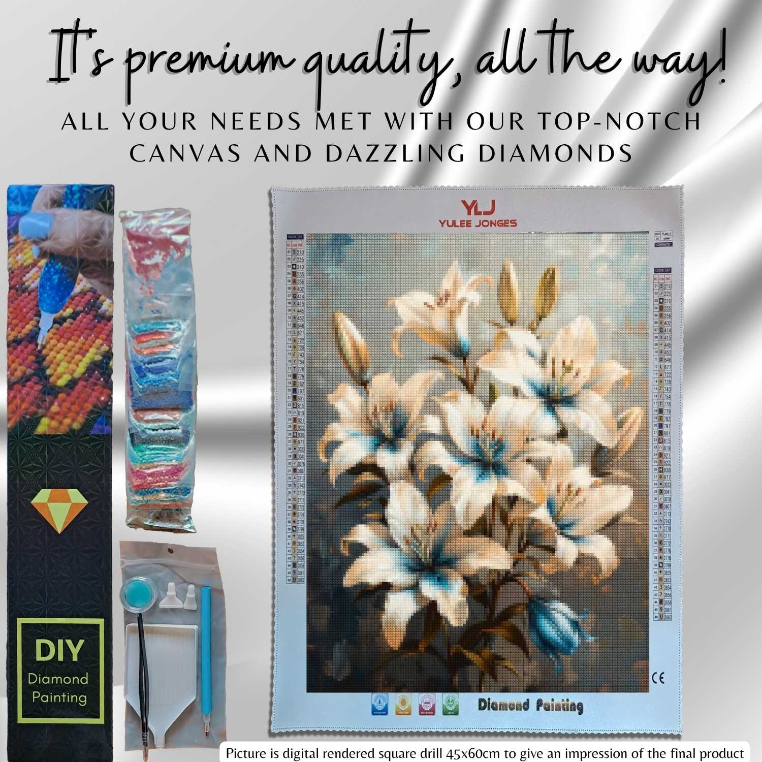 Offers Hazel, DeeDee and Moon Lily Diamond Painting Bundle