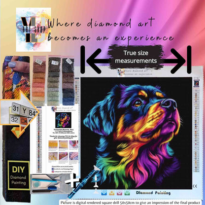 Luminous Guardian - Dog Diamond Painting Kit - YLJ Art Shop