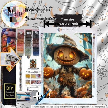 Pumpkin Patch Mischief - Halloween Diamond Painting Kit - YLJ Art Shop - YLJ Art Shop