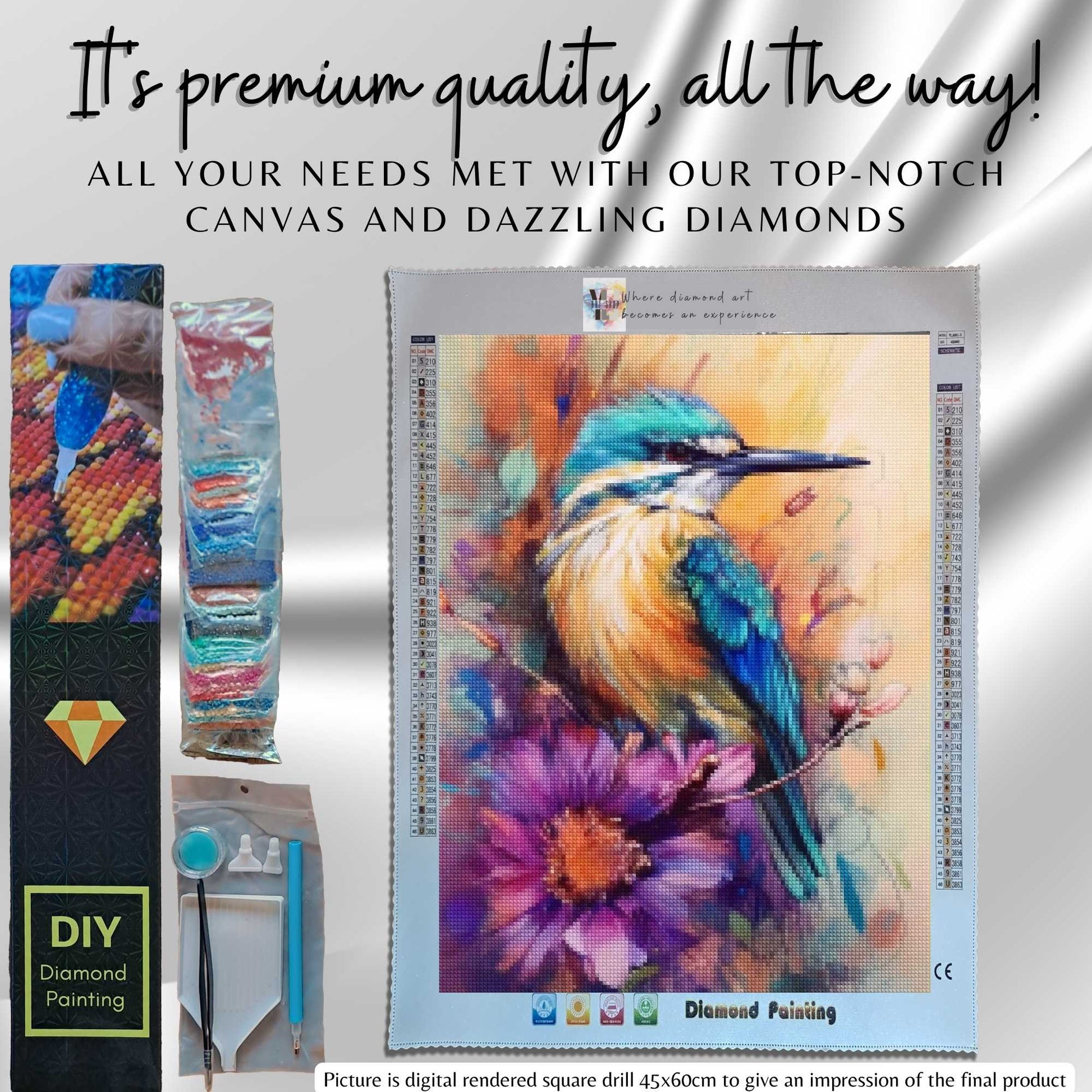 Sunny Serenity - Bird Diamond Painting Kit - YLJ Art Shop - YLJ Art Shop