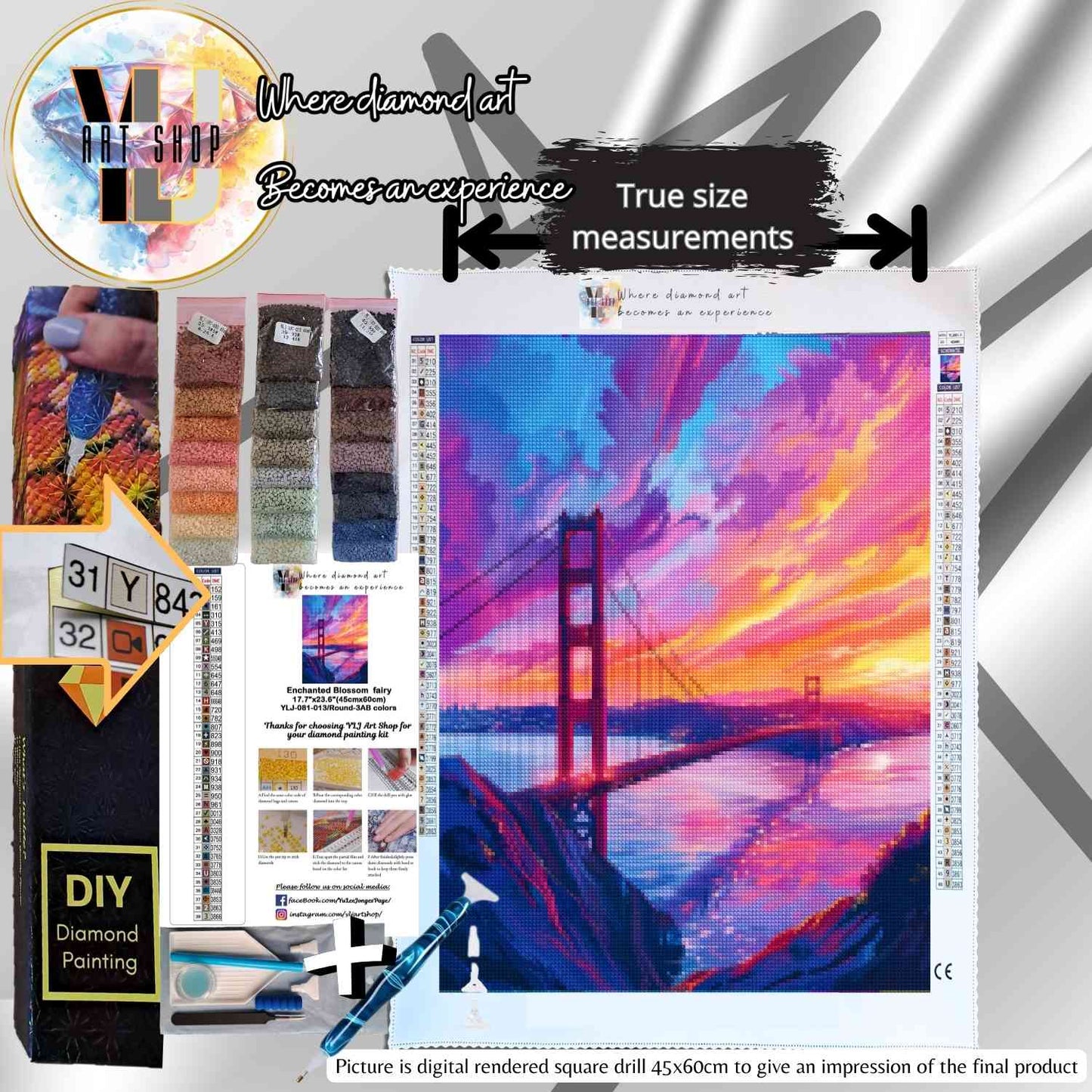 Twilight Over the Bay - Landmarks Diamond Painting Kit - YLJ Art Shop