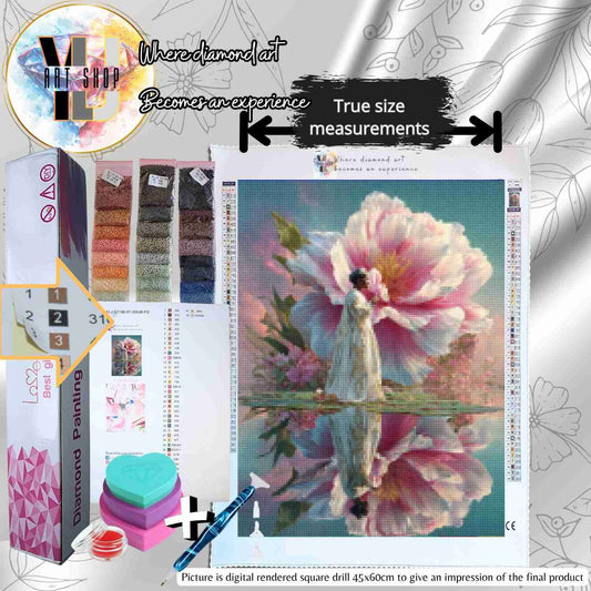 Whispers of Bloom – Floral Diamond Painting Kit - YLJ Art Shop
