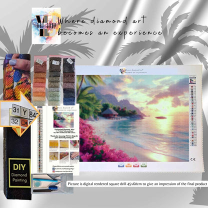 Sunset Serenade - Landscape Diamond Painting Kit - YLJ Art Shop