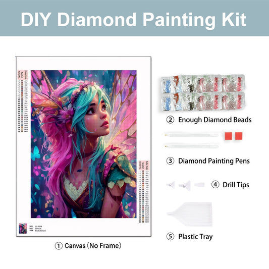 Lunalyn Bloom – 5D Diamond Painting Kit (50x70 cm / 20"x28") | Round Acrylic Drills