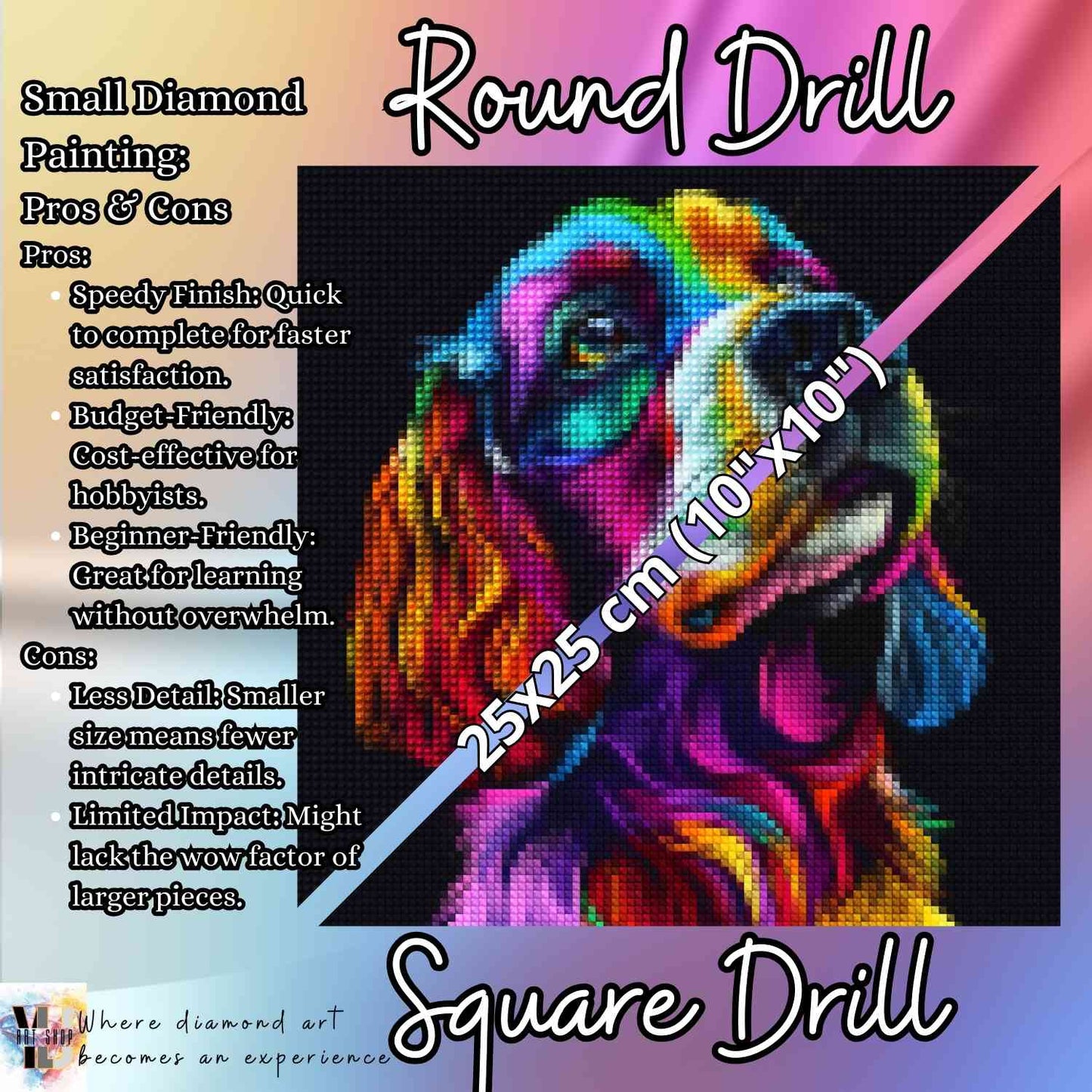 Radiant Spaniel - Dog Diamond Painting Kit - YLJ Art Shop