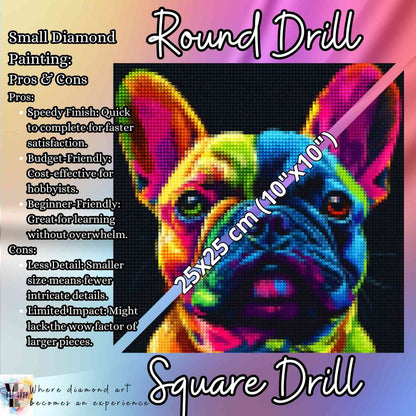 Rainbow Bulldog - Dog Diamond Painting Kit - YLJ Art Shop