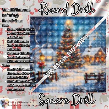 Silent Night Splendor - Christmas Diamond Painting Kit - YLJ Art Shop