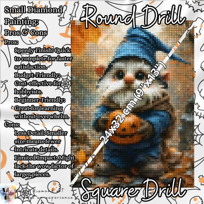 Spooky Gnomekin - Halloween Diamond Painting Kit - YLJ Art Shop - YLJ Art Shop