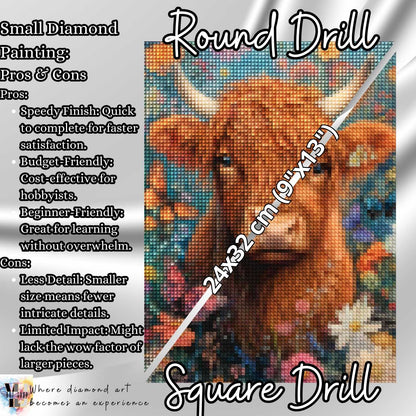 Highland Grace - Cow Diamond Painting Kit - YLJ Art Shop - YLJ Art Shop