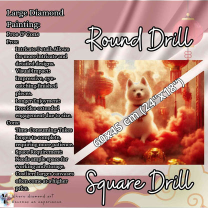 Loyal Guardian Spirit - Chinese Zodiac Diamond Painting Kit - YLJ Art Shop