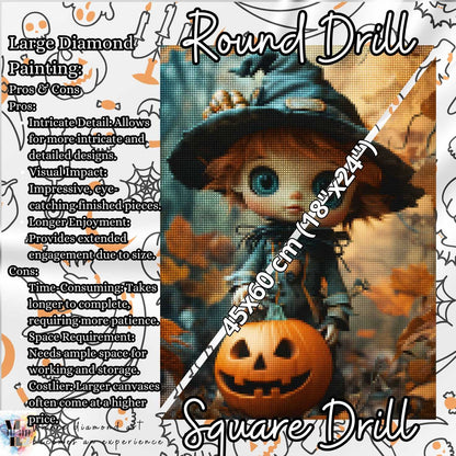 Pumpkin Patch Kid - Halloween Diamond Painting Kit - YLJ Art Shop - YLJ Art Shop