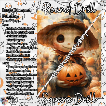 Scareling Glow - Halloween Diamond Painting Kit - YLJ Art Shop - YLJ Art Shop