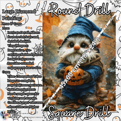 Spooky Gnomekin - Halloween Diamond Painting Kit - YLJ Art Shop - YLJ Art Shop