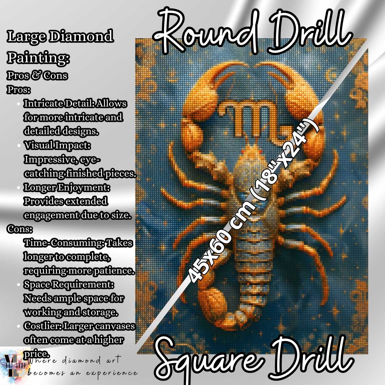 Scorpio - Horoscope Diamond Painting Kit - YLJ ArtShop - YLJ Art Shop