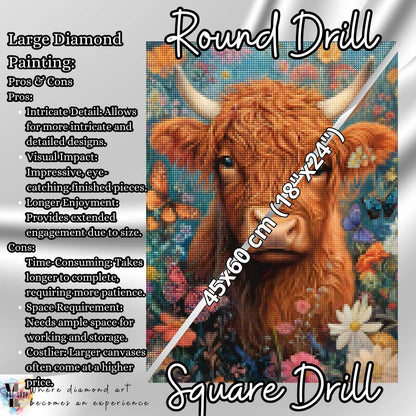 Highland Grace - Cow Diamond Painting Kit - YLJ Art Shop - YLJ Art Shop