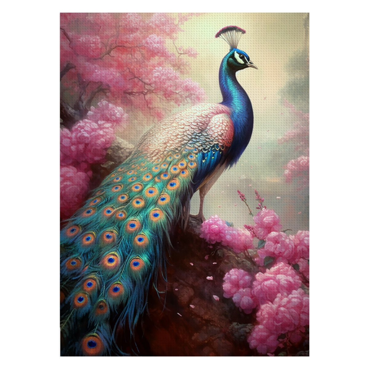 Blossoming Majesty – 5D Diamond Painting Kit (50x70 cm / 20"x28") – Full Drill, Round Acrylic Drills