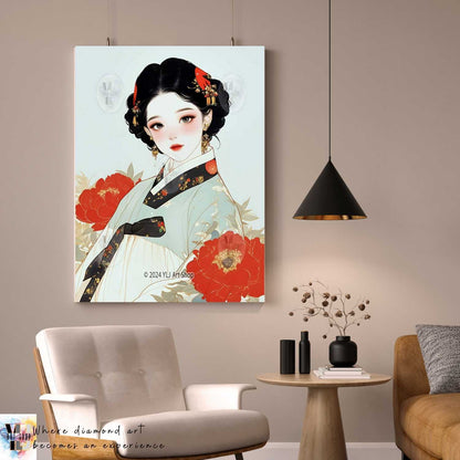 Blossom Elegance - Traditional Diamond Painting Kit - YLJ Art Shop