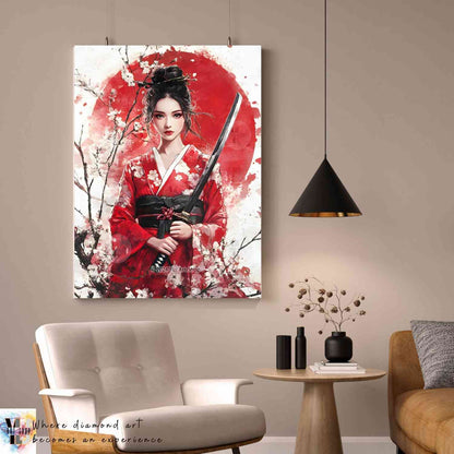 Blossom Guardian - Kimono Diamond Painting Kit - YLJ Art Shop