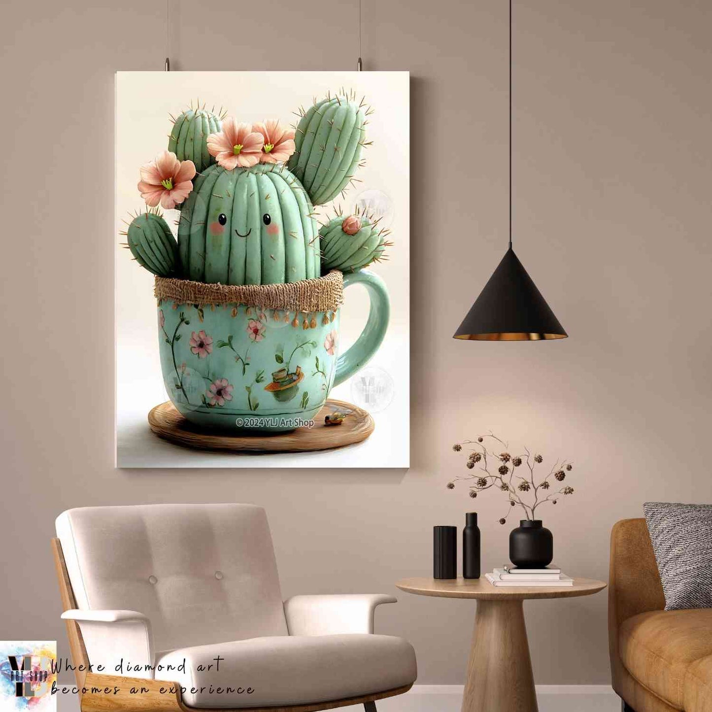 Cactus Cutie - Cactus Diamond Painting Kit - YLJ Art Shop