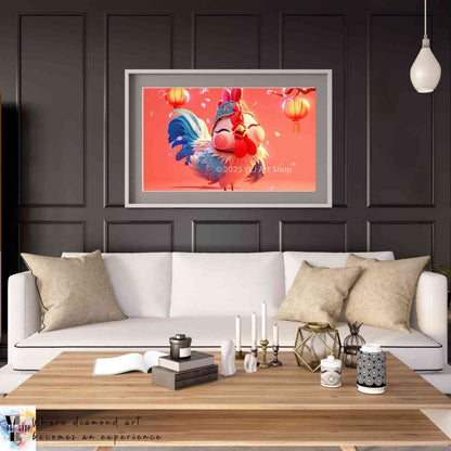 Celestial Rooster Spirit - Chinese Zodiac Diamond Painting Kit - YLJ Art Shop