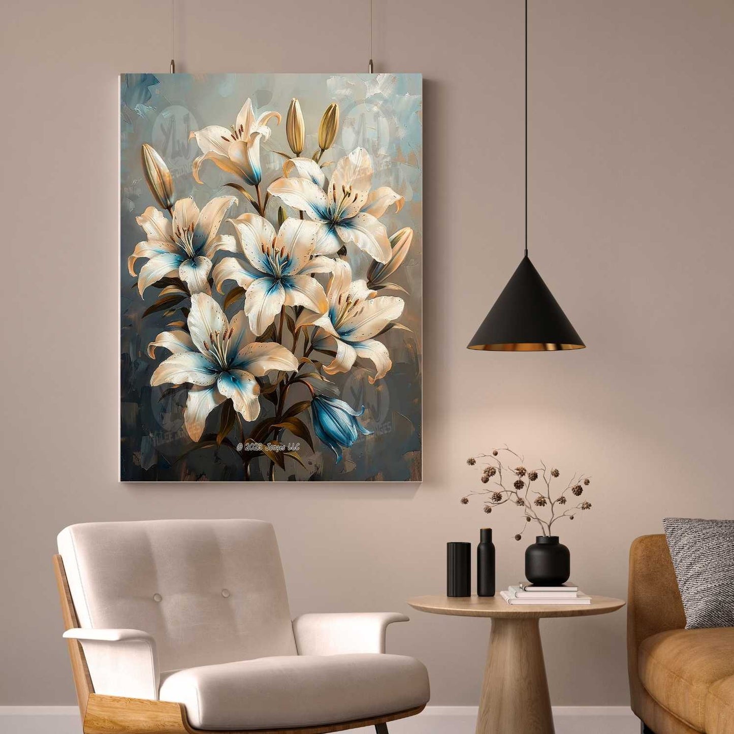 Ethereal Lily Bouquet - Flowers Diamond Painting Kit - YLJ Art Shop - YLJ Art Shop