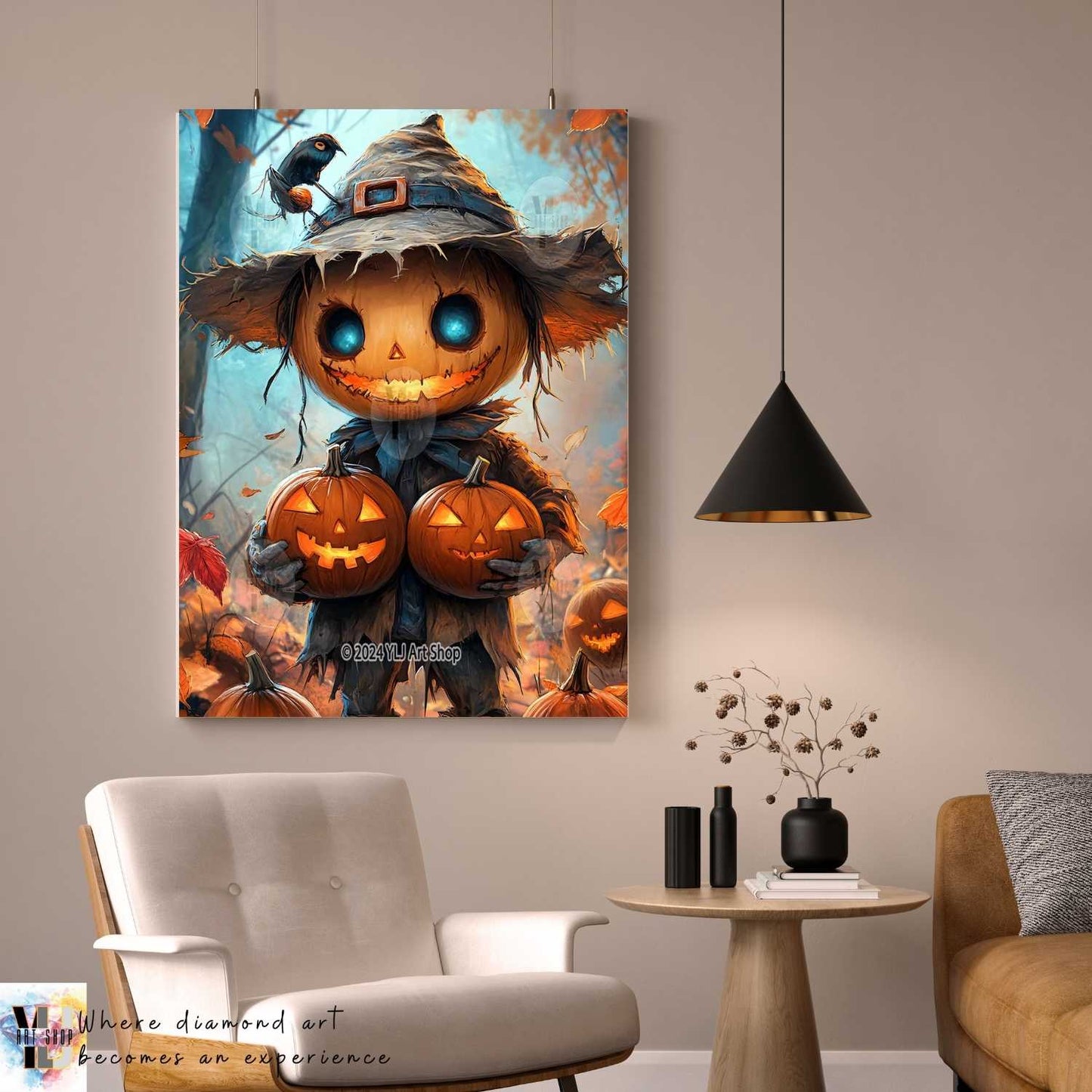 Jack-O'-Lantern Mischief - Halloween Diamond Painting Kit - YLJ Art Shop - YLJ Art Shop