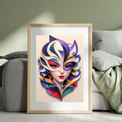 Prism Muse – Abstract Diamond Painting Kit