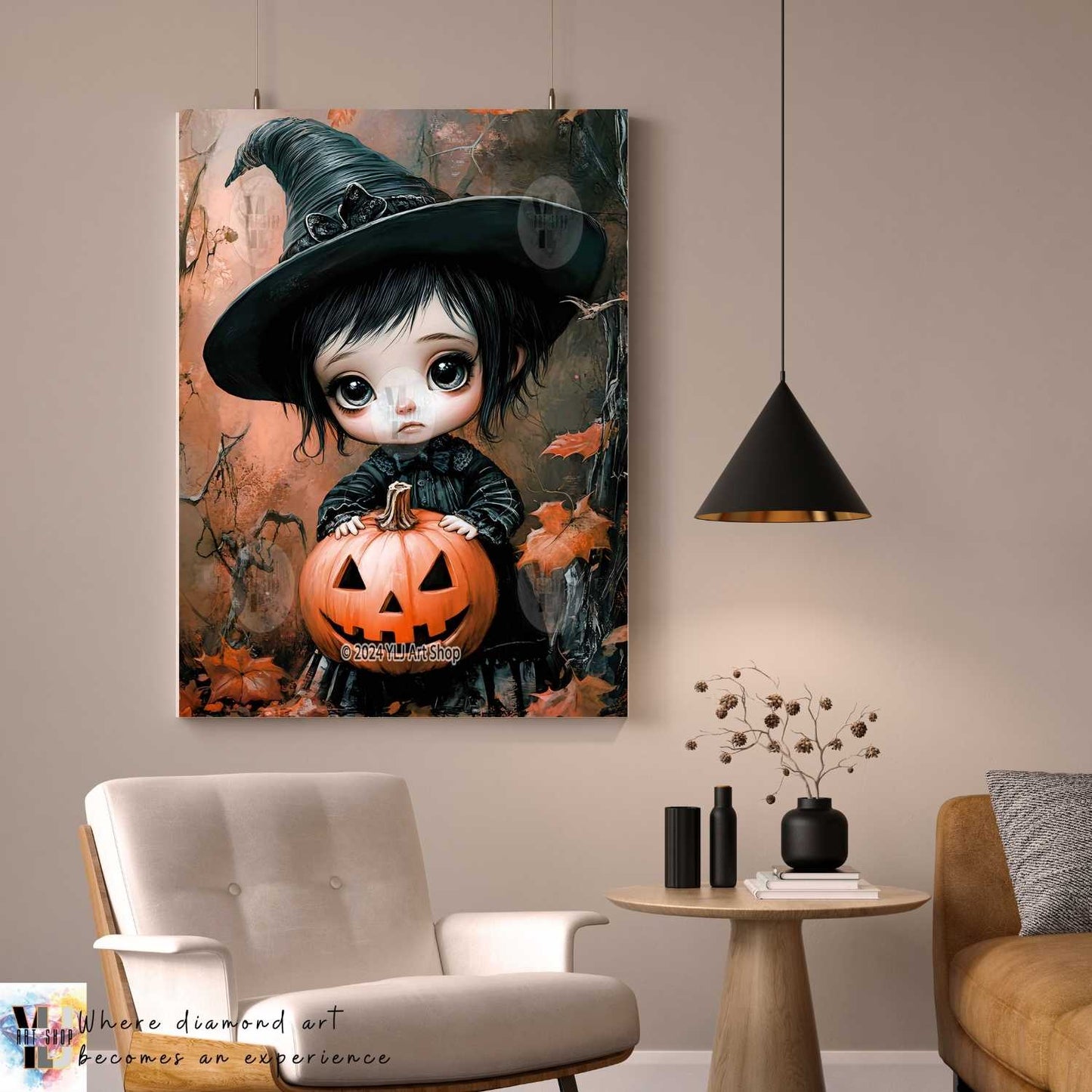 Pumpkin Mischief - Halloween Diamond Painting Kit - YLJ Art Shop - YLJ Art Shop