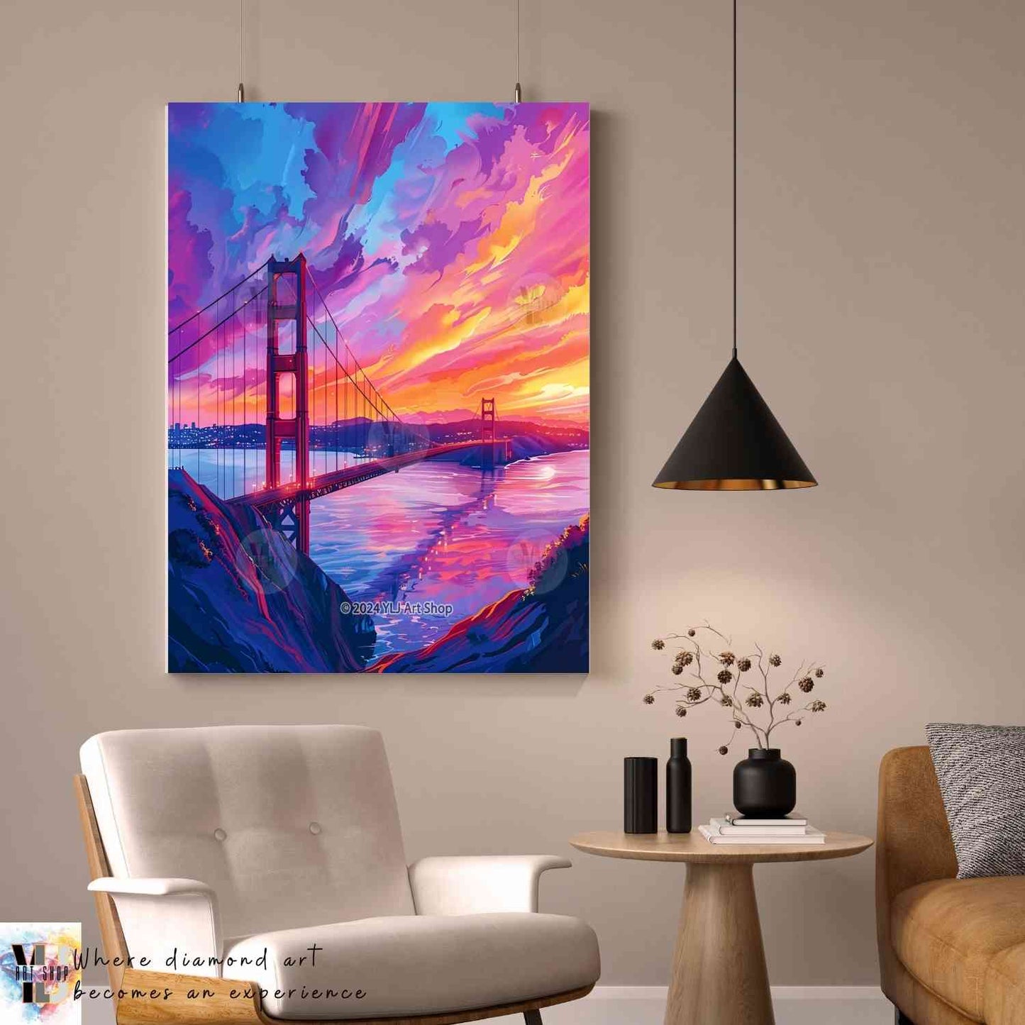 Twilight Over the Bay - Landmarks Diamond Painting Kit - YLJ Art Shop