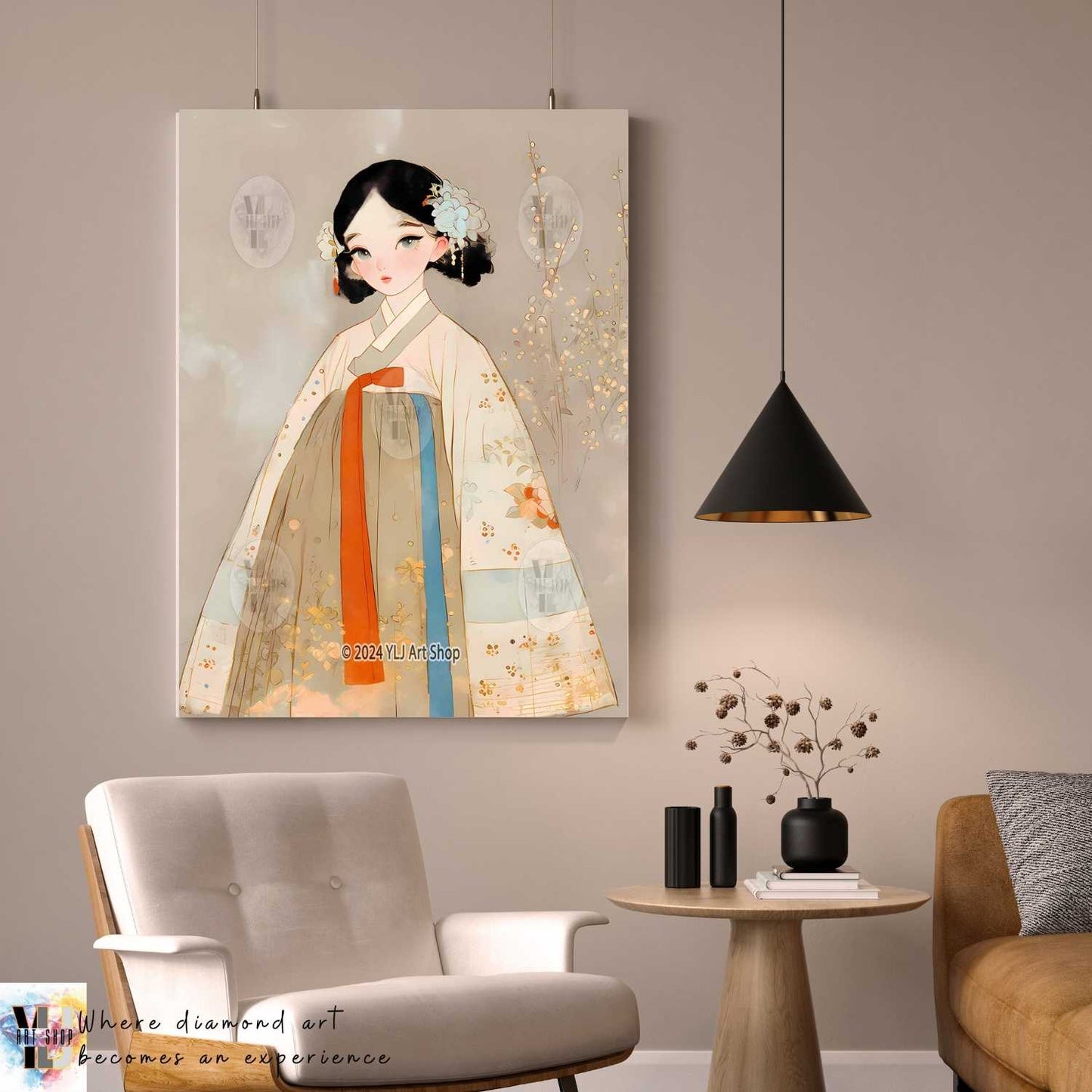 Whispers of Hanbok - Traditional Diamond Painting Kit - YLJ Art Shop