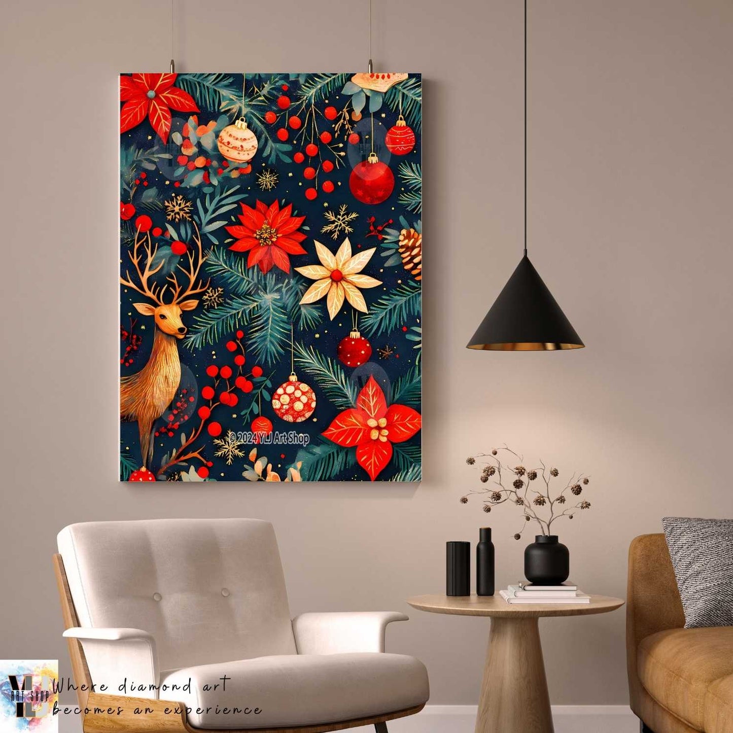 Winter Wonderland Elegance - Christmas Diamond Painting Kit - YLJ Art Shop - YLJ Art Shop