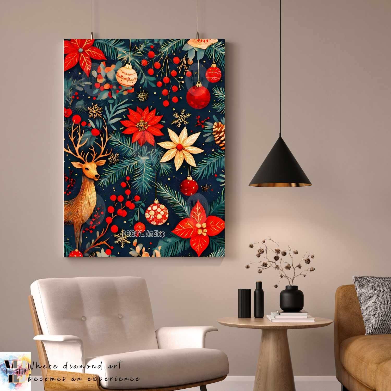 Winter Wonderland Elegance - Christmas Diamond Painting Kit - YLJ Art Shop - YLJ Art Shop