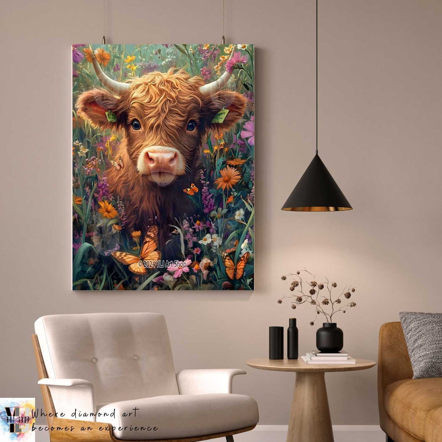 Field of Dreams - Cow Diamond Painting Kit - YLJ Art Shop - YLJ Art Shop