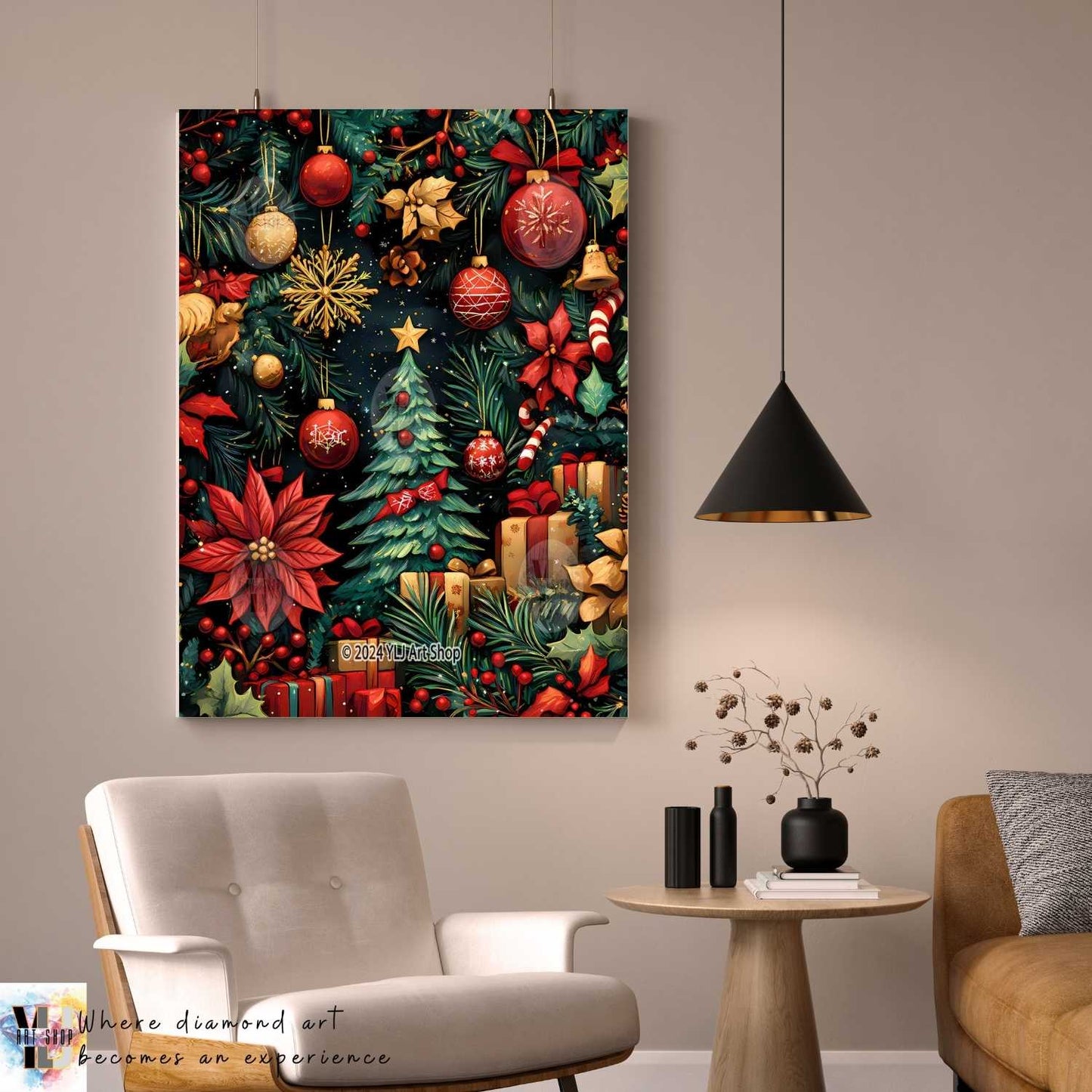 Christmas Sparkle Symphony - Christmas Diamond Painting Kit - YLJ Art Shop - YLJ Art Shop