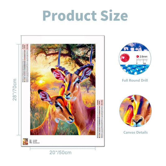 Twilight Elegance – 5D Diamond Painting Kit (50x70 cm / 20"x28") | Round Acrylic Drills