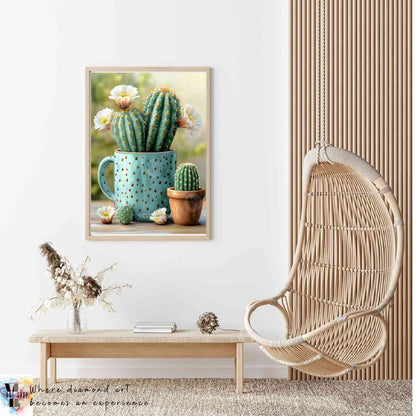 Desert Cup Magic - Cactus Diamond Painting Kit - YLJ Art Shop