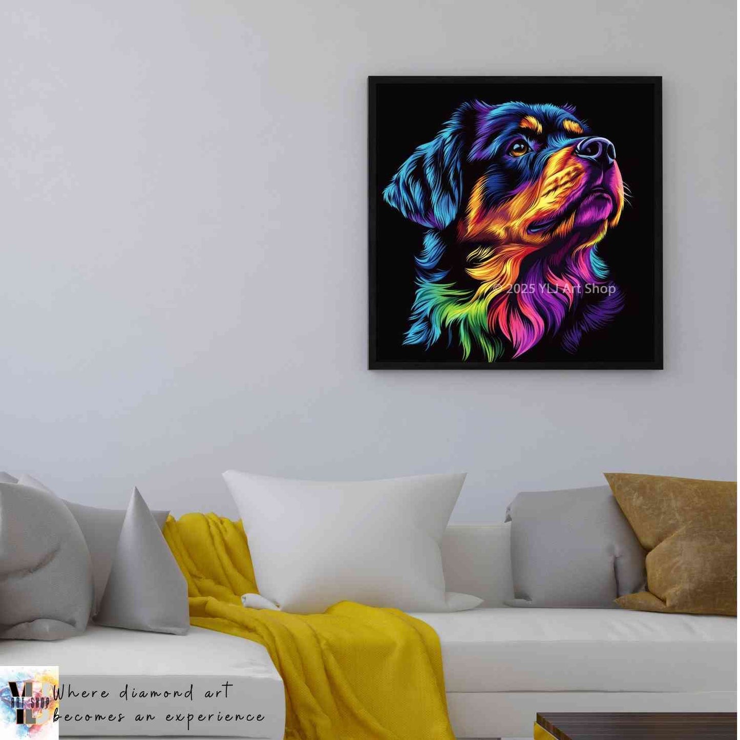 Luminous Guardian - Dog Diamond Painting Kit - YLJ Art Shop