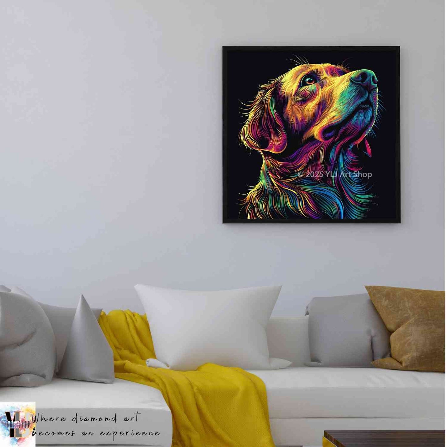 Radiant Retriever - Dog Diamond Painting Kit - YLJ Art Shop