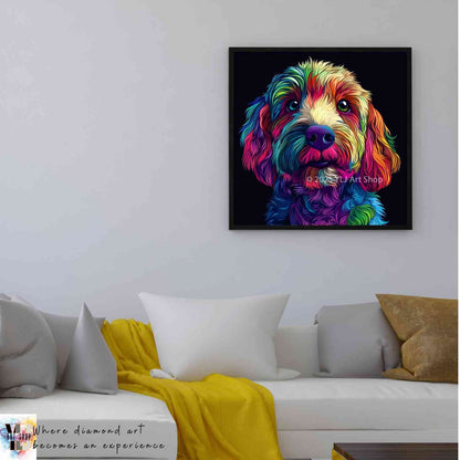 Rainbow Doodle - Dog Diamond Painting Kit - YLJ Art Shop