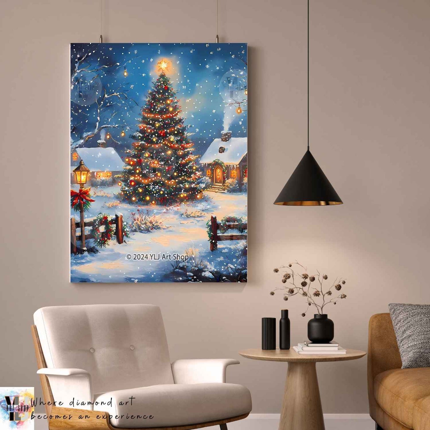 Silent Night Splendor - Christmas Diamond Painting Kit - YLJ Art Shop