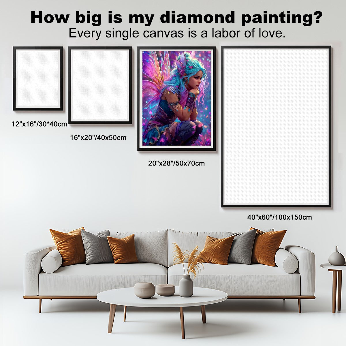 Prism Fluttera – 5D Diamond Painting Kit (50x70 cm / 20"x28") | Round Acrylic Drills