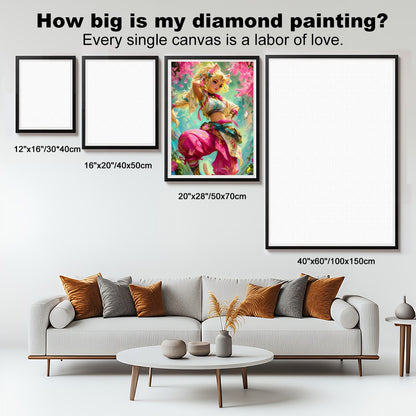 Cherrytail Spirit – 5D Diamond Painting Kit (50x70 cm / 20"x28") | Round Acrylic Drills