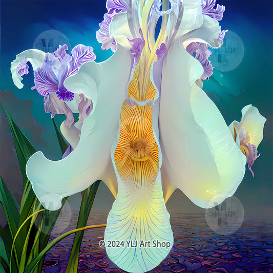 Enchanting White Orchid - Flower Diamond Painting Kit - YLJ Art Shop