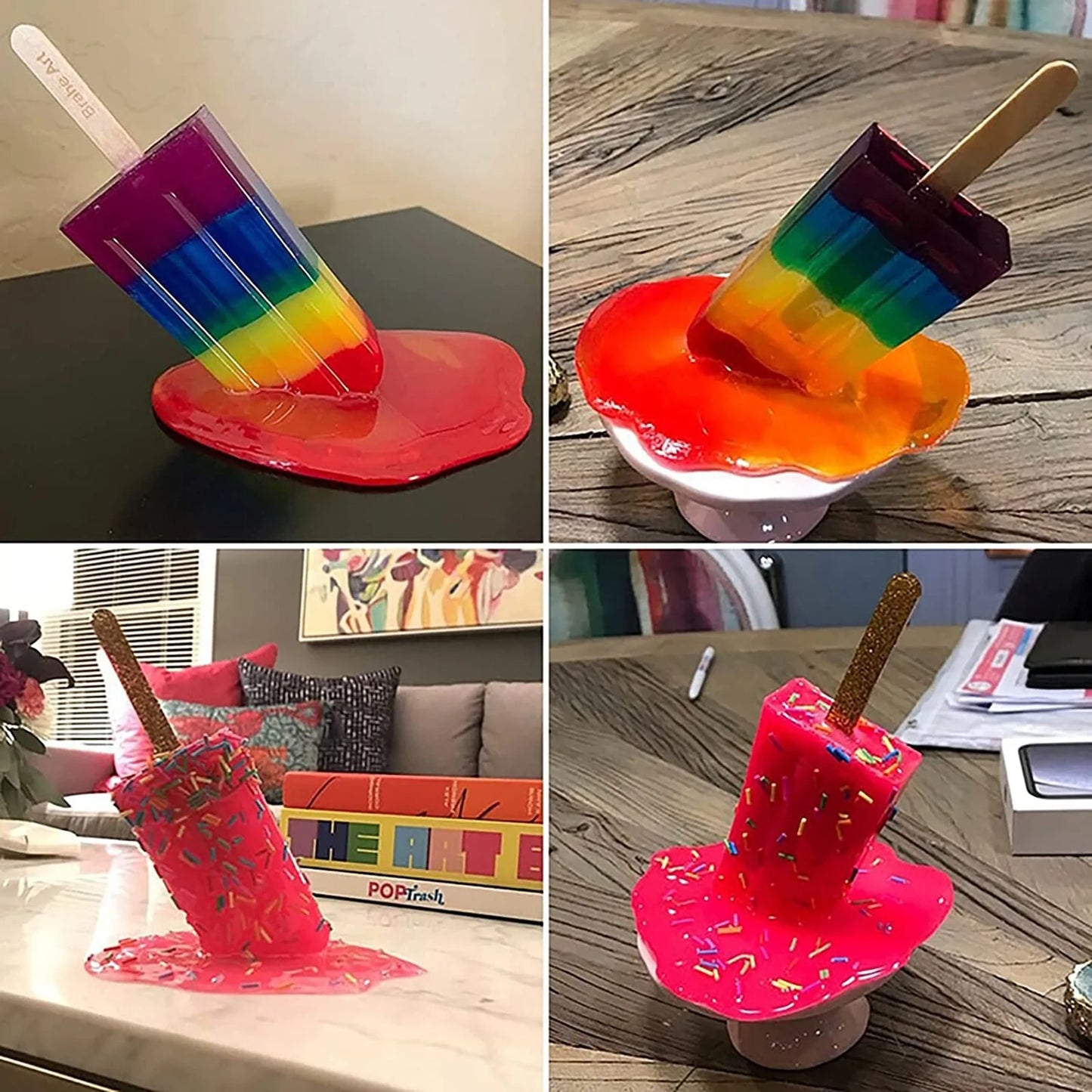 Summer Bliss: Resin Popsicle Decor - YLJ Art Shop