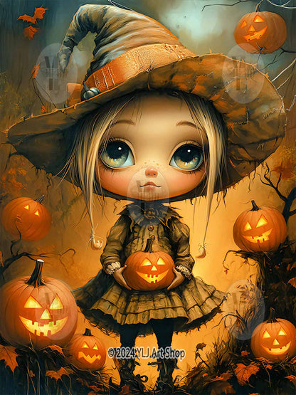 Haunted Pumpkin Grove - Halloween Diamond Painting Kit - YLJ Art Shop - YLJ Art Shop